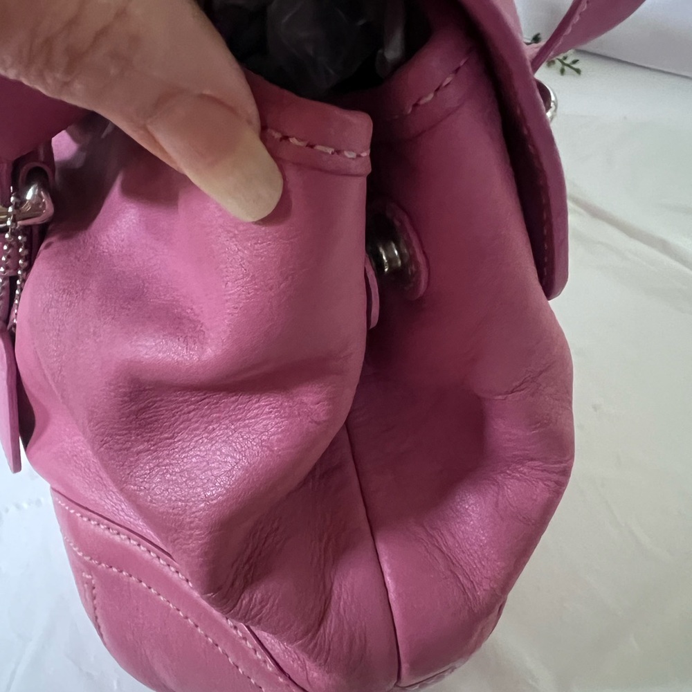 Coach Vintage Pink Leather Soho Satchel with Silver Hardware - Picture 12 of 12